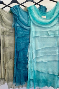 Silk Ruffle Dress