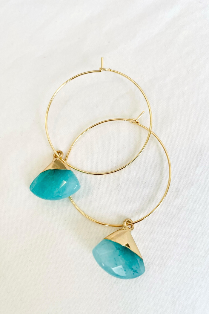 1" Mini Hoop ~ Biggest Fan Gem LG