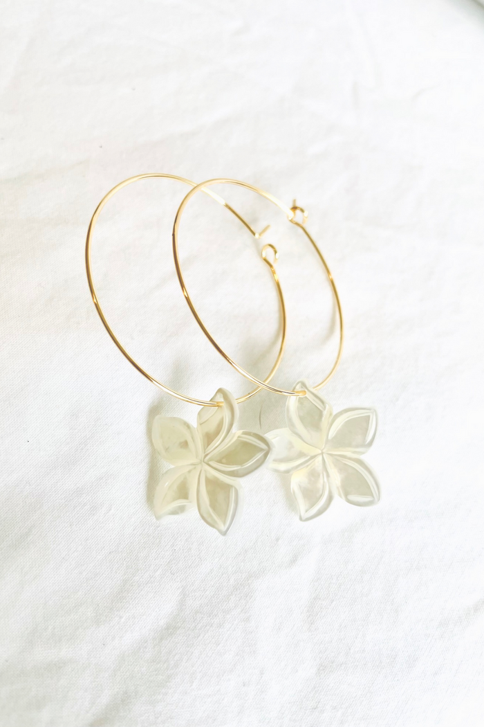 Tahiti Tiare Mother of Pearl Earring