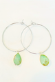 Chrysoprase/White Gold-filled