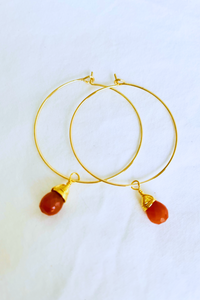 1" - Petite Briolette Hoops