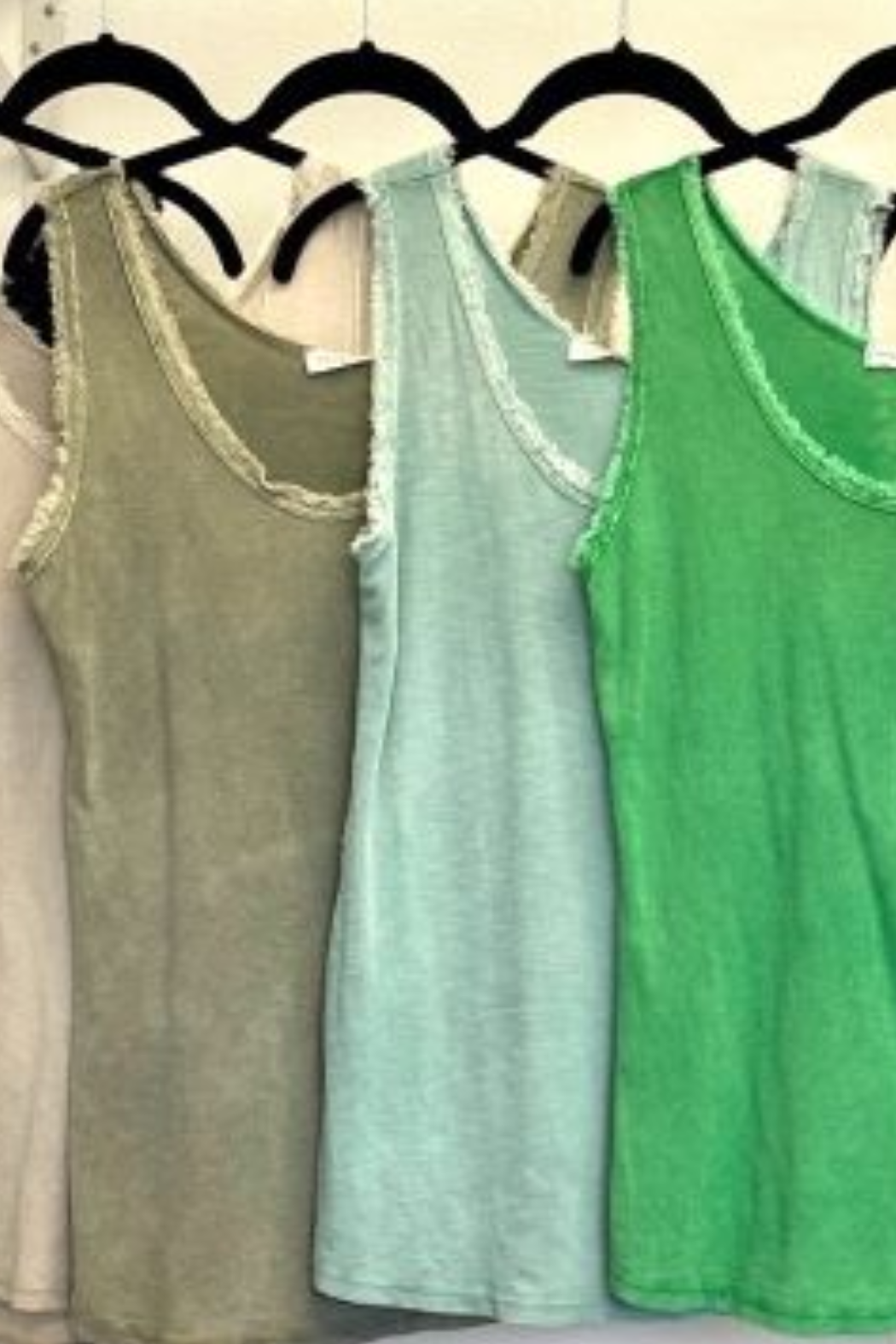 Cotton Tank ~ Raw Edge