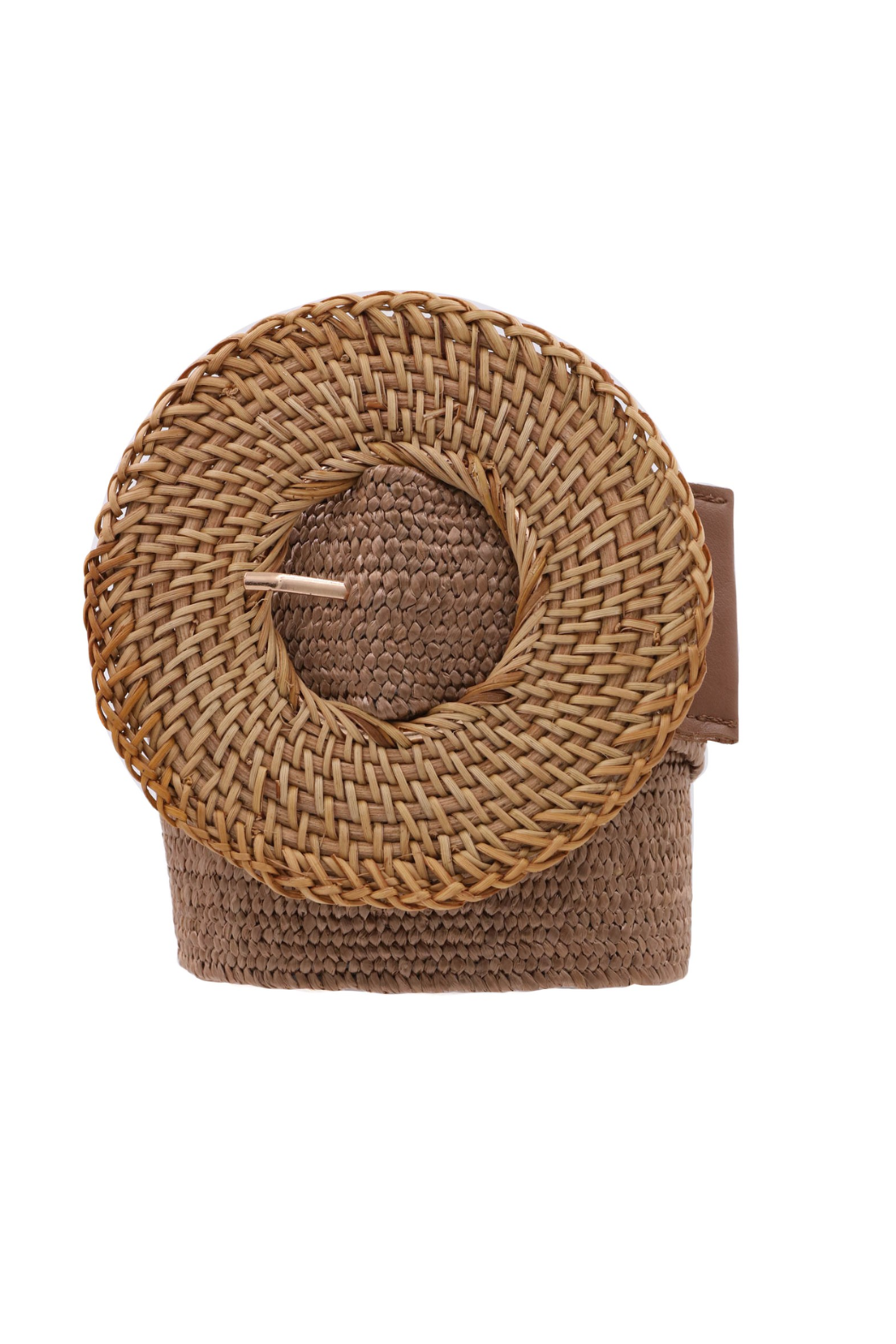 Basket Weave Straw Belt