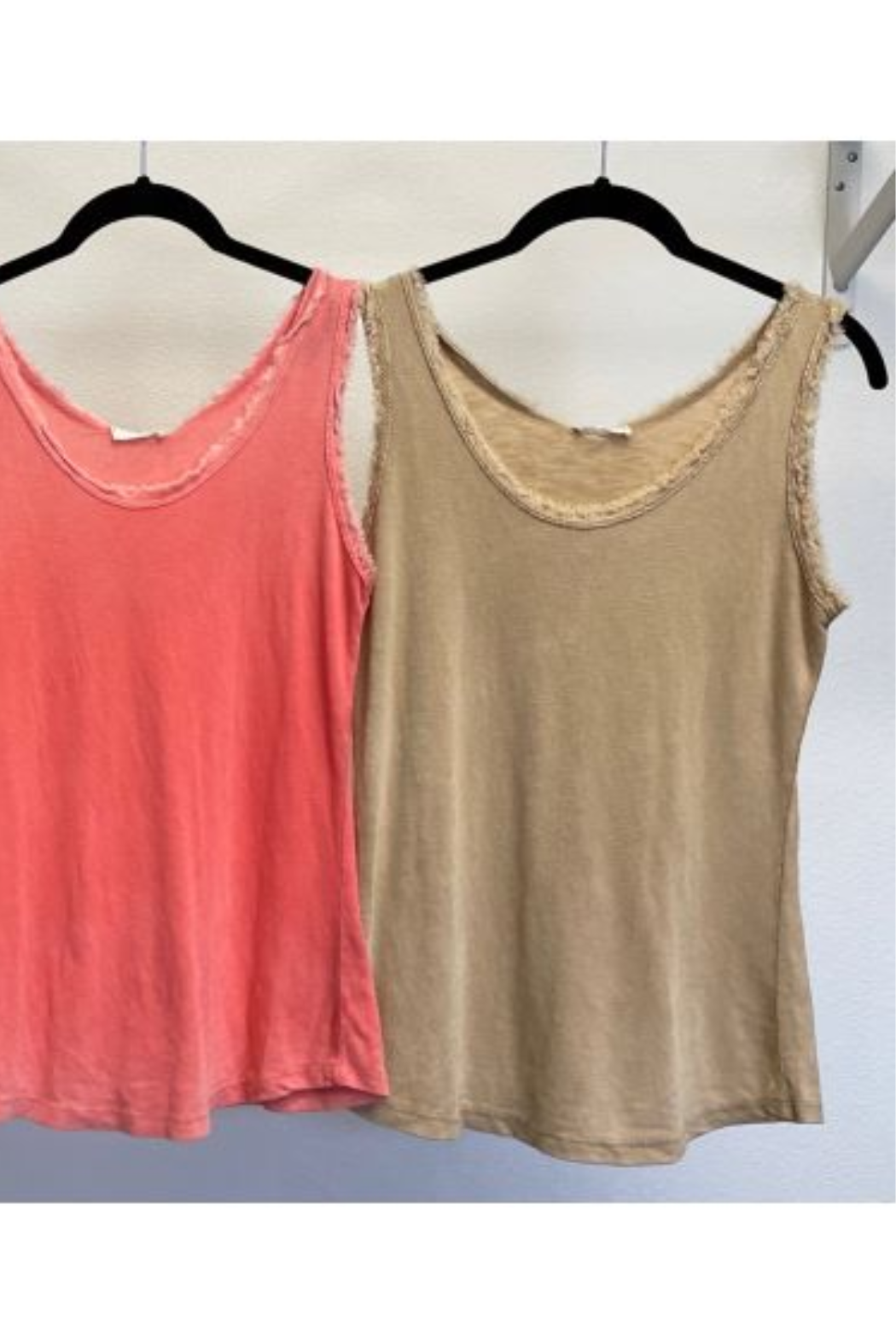 Cotton Tank ~ Raw Edge