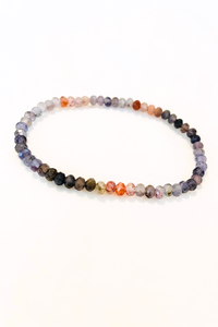 Rare Natural Sunstone Iolite Healing Gem Bracelet - 4MM