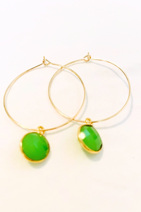 1" Mini Hoops ~ Round Gem-MD