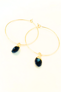 1" - Petite Briolette Hoops