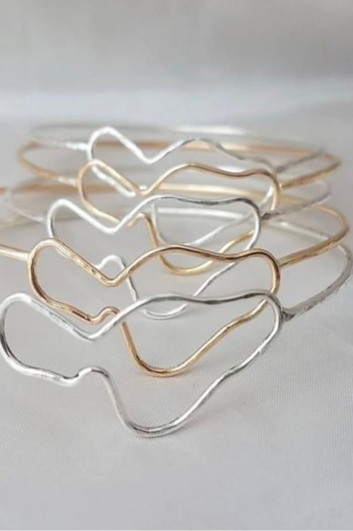 14K GF Thick Maui Island Bangle