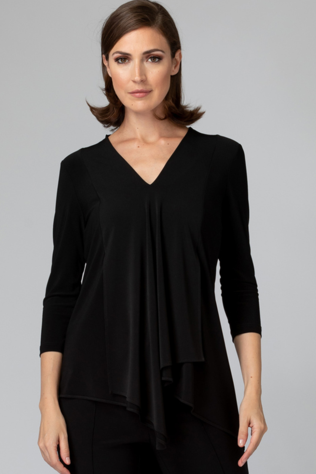 The Asymmetric 3/4 Sleeve Layered Tunic