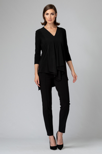 The Asymmetric 3/4 Sleeve Layered Tunic