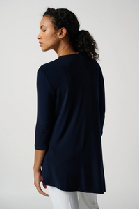 The Asymmetric 3/4 Sleeve Layered Tunic