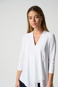 The Asymmetric 3/4 Sleeve Layered Tunic