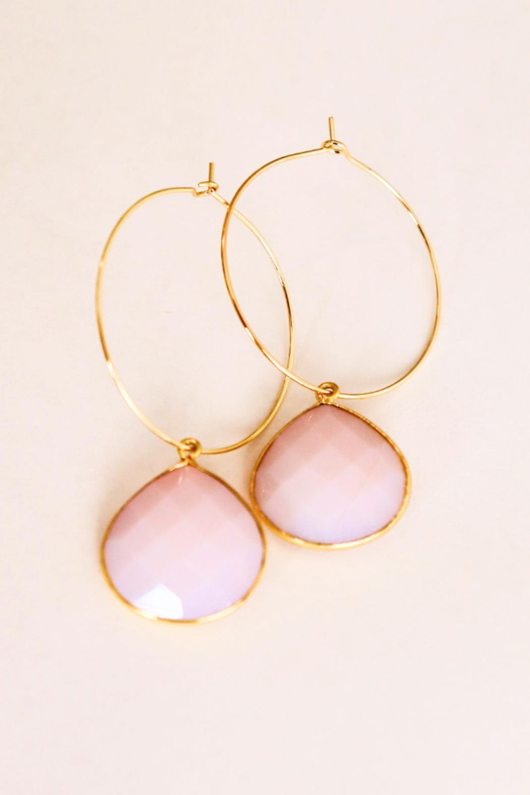 1" Mini Hoop - 20 MM XL Gemstone Earrings