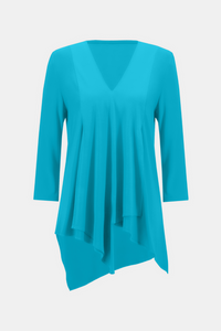 The Asymmetric 3/4 Sleeve Layered Tunic