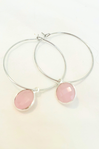 1" Mini Hoops ~ Round Gem-MD