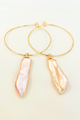 14K Gold-filled/Pink Rectangle