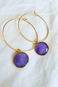 1" Mini Hoops ~ Round Gem-MD