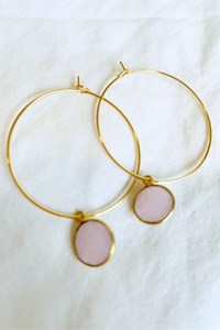 1" Mini Hoops ~ Round Gem-MD