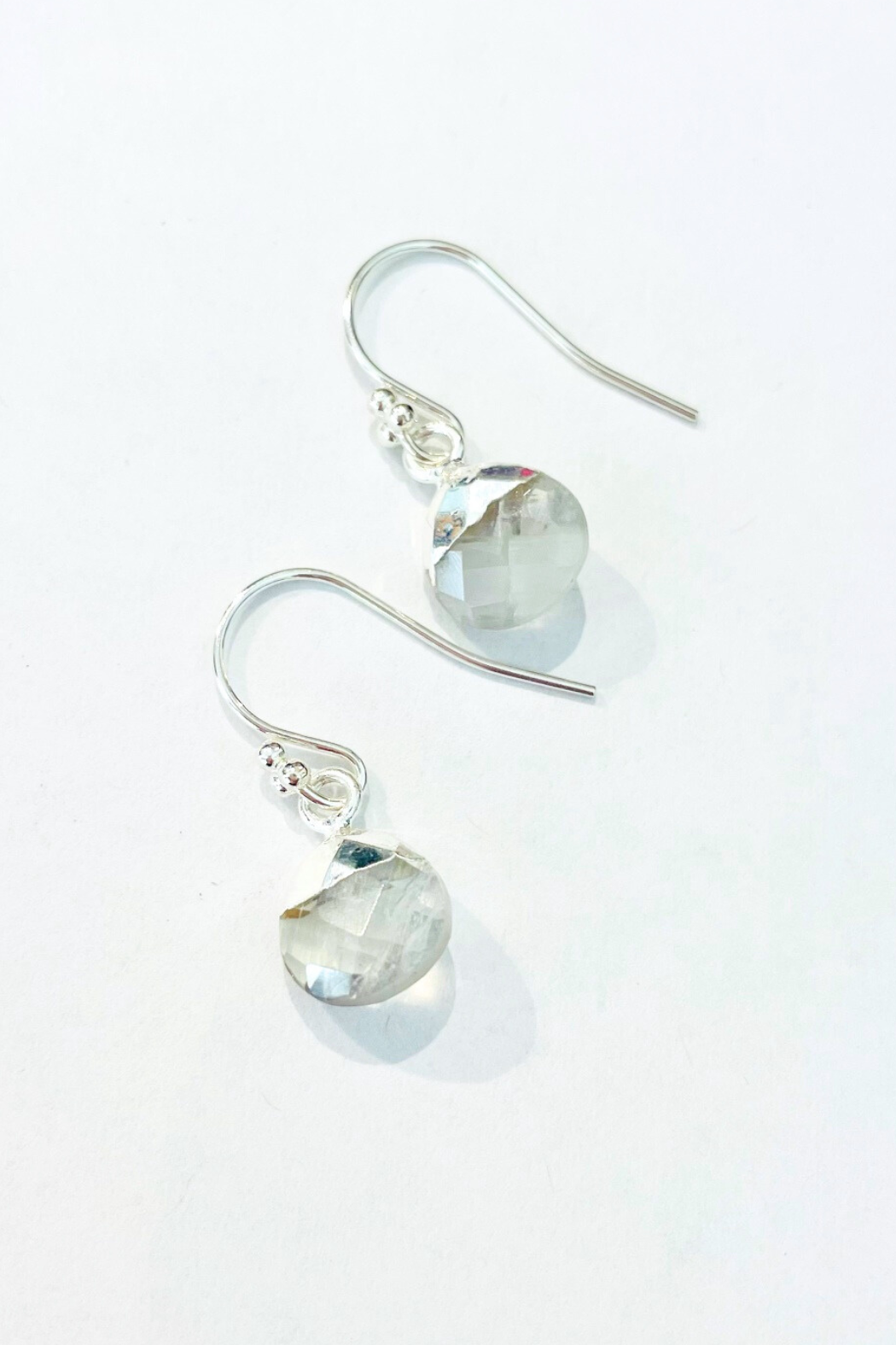 Electroplated Gem Drop Earring ~ Medium