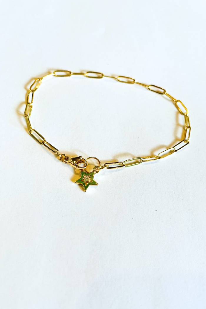 Starlight Starbright "Wish" Paperclip Bracelet