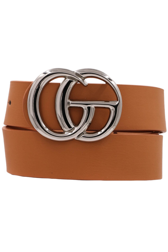 Double G Vegan Leather Belt