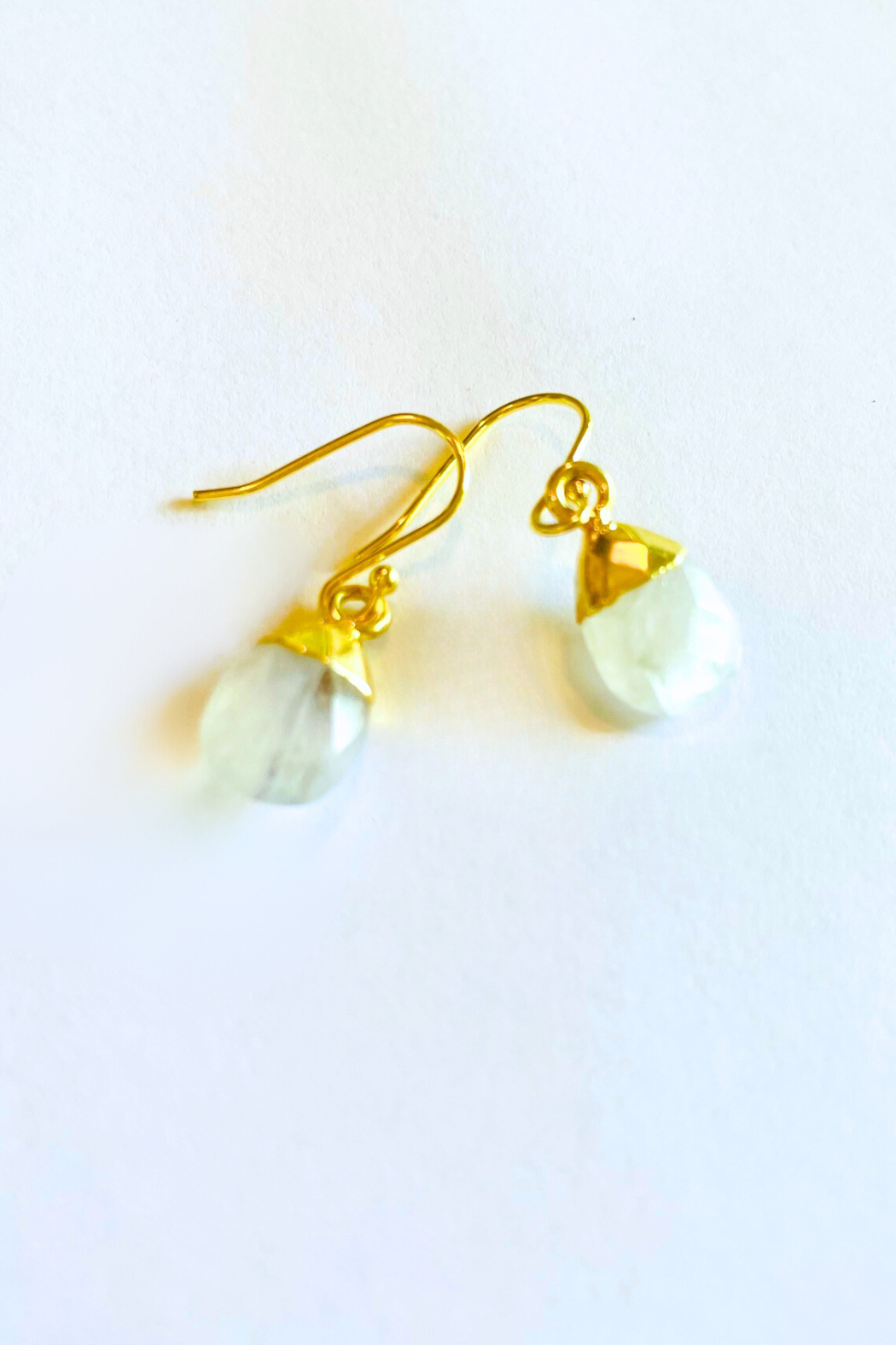 Electroplated Gem Drop Earring ~ Medium