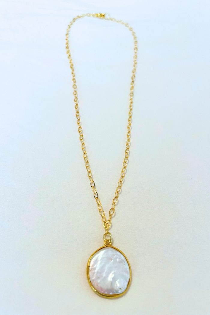 Large Pearl Gold-filled Necklace