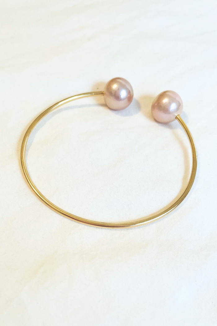 Aloha Edison Pearl Gold Cuff