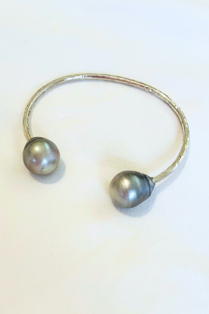 Bora Bora Bambucha Silver Cuff