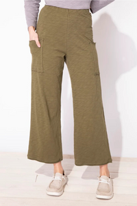 Pull-On Slub Knit Cargo Pant