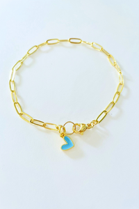 Piece of My Heart Paperclip Bracelet