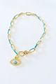 Gold-filled/Blue Enamel