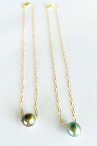 Tahitian Medium Pearl Floating Necklace
