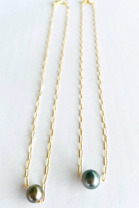 Tahitian Medium Pearl Floating Necklace
