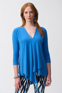 The Asymmetric 3/4 Sleeve Layered Tunic