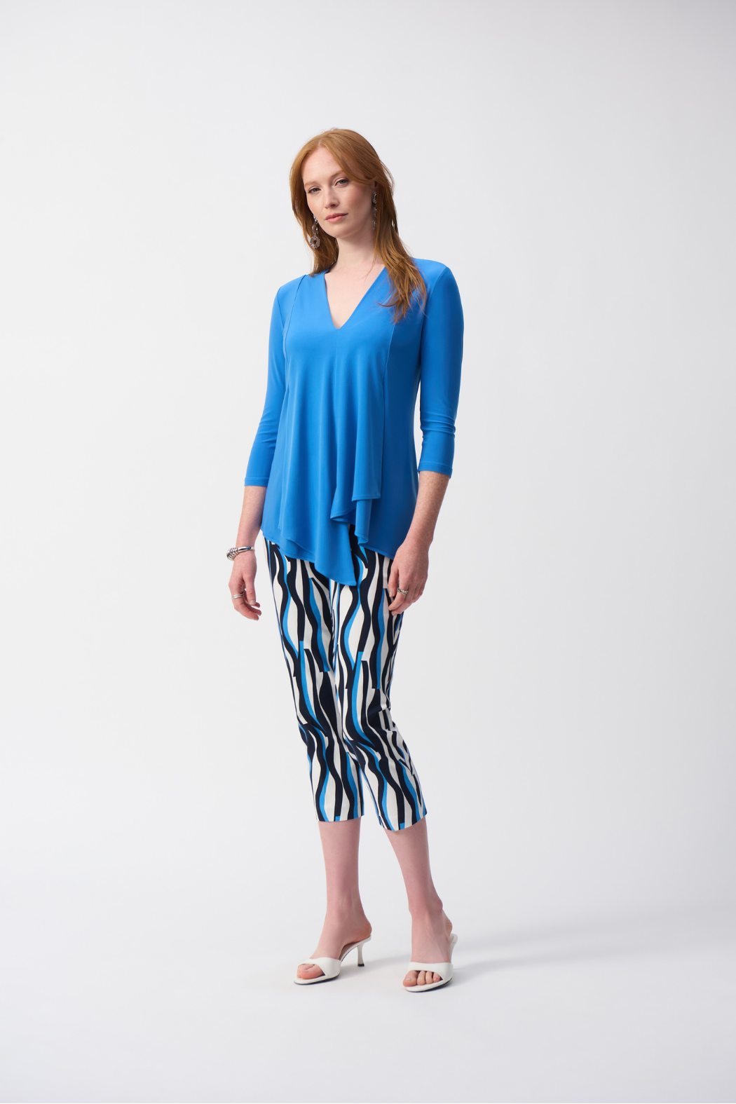 The Asymmetric 3/4 Sleeve Layered Tunic