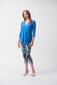 The Asymmetric 3/4 Sleeve Layered Tunic