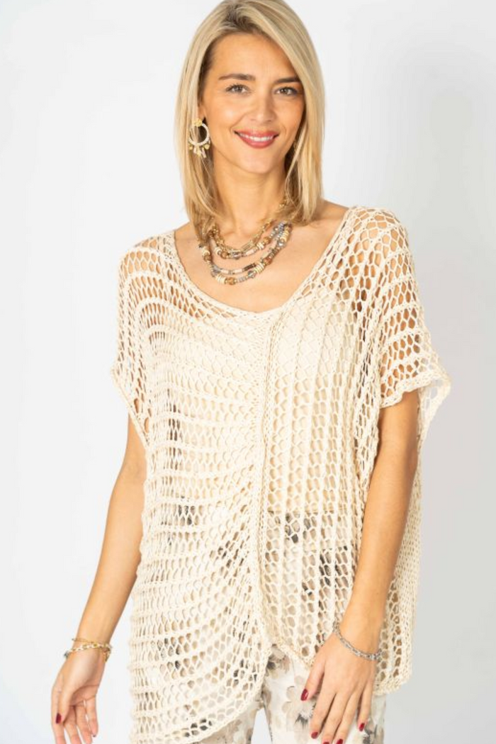 Open Knit Top