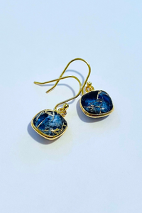 Mojave Copper Cushion Drop Earrings