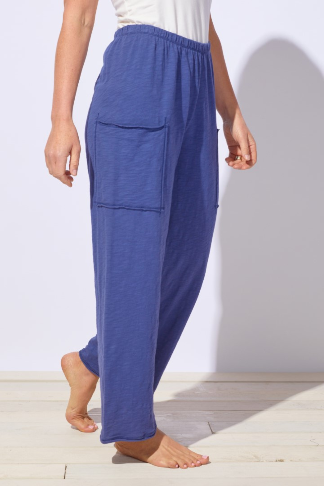 Pull-On Slub Knit Cargo Pant