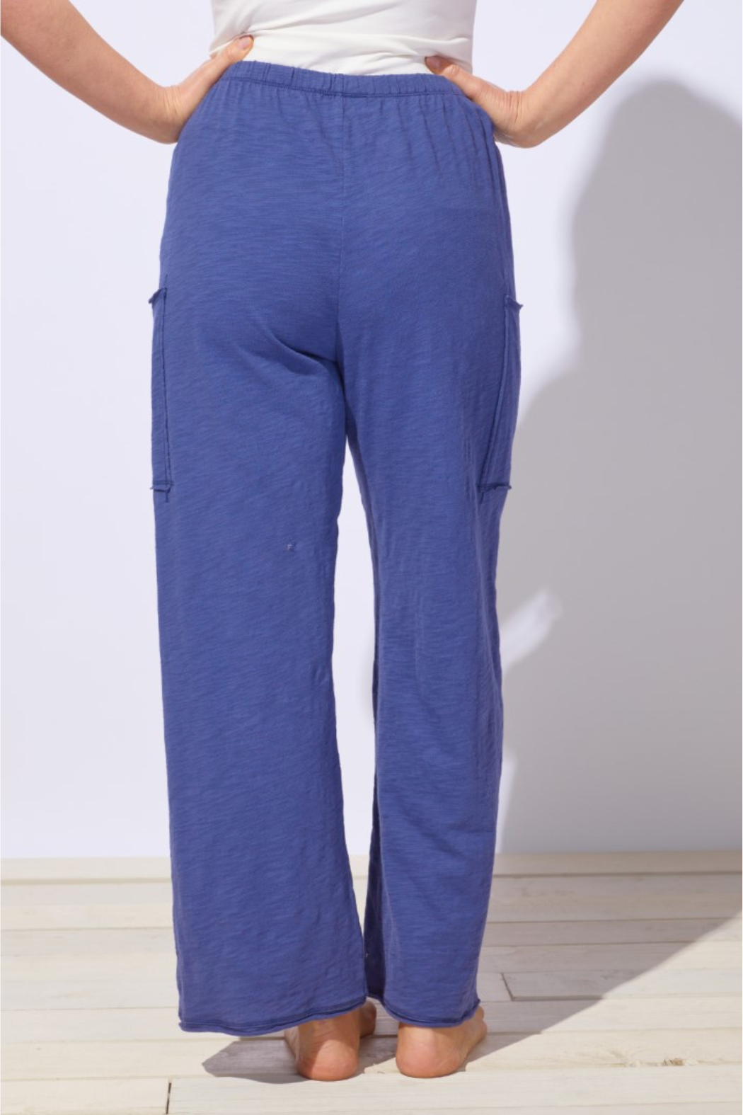 Pull-On Slub Knit Cargo Pant
