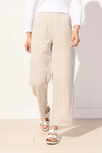 Bali Stripe Cotton Pocket Flood Pant