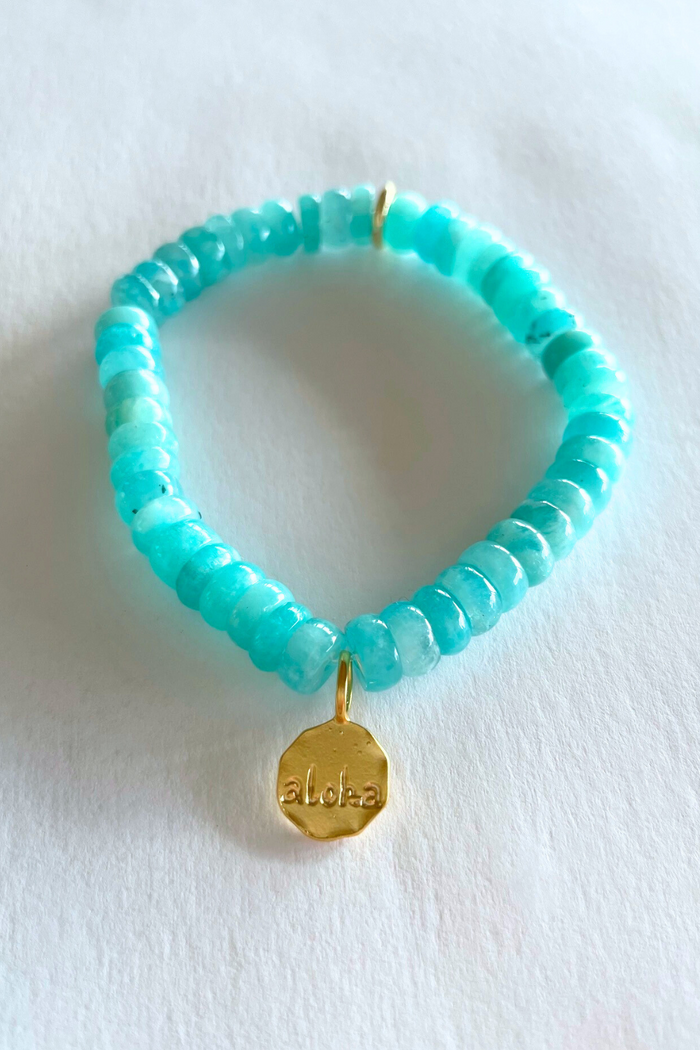 Amazonite "Aloha" Bracelet