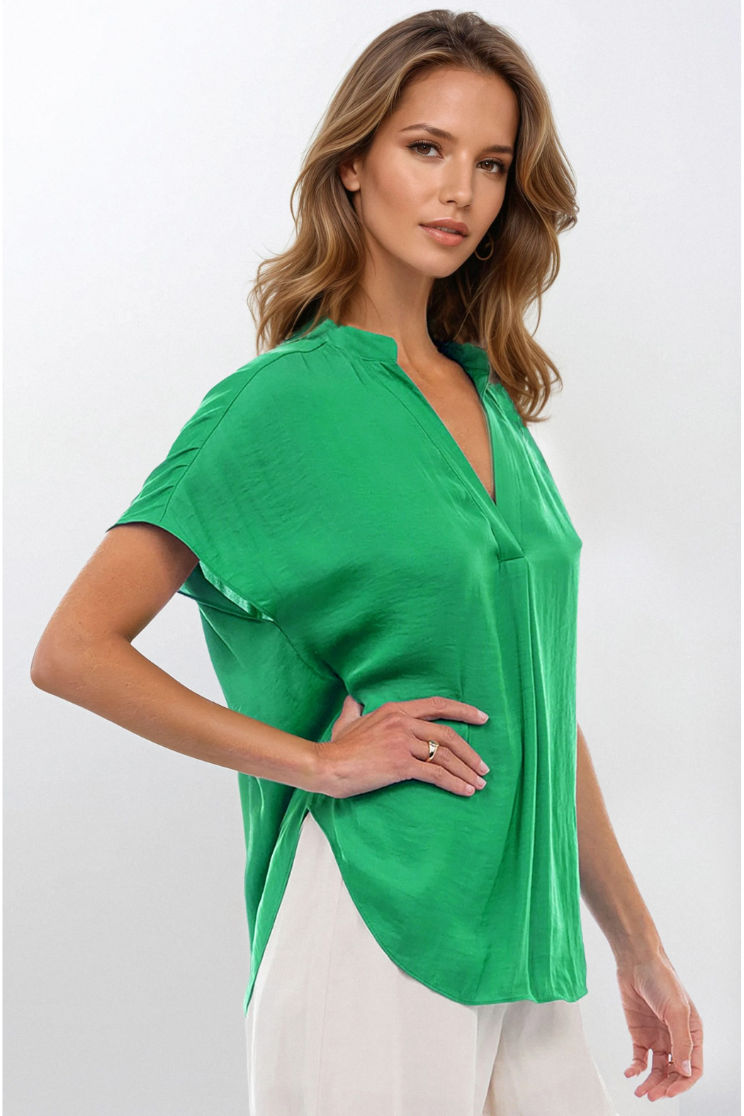 Matte Satin Blouse