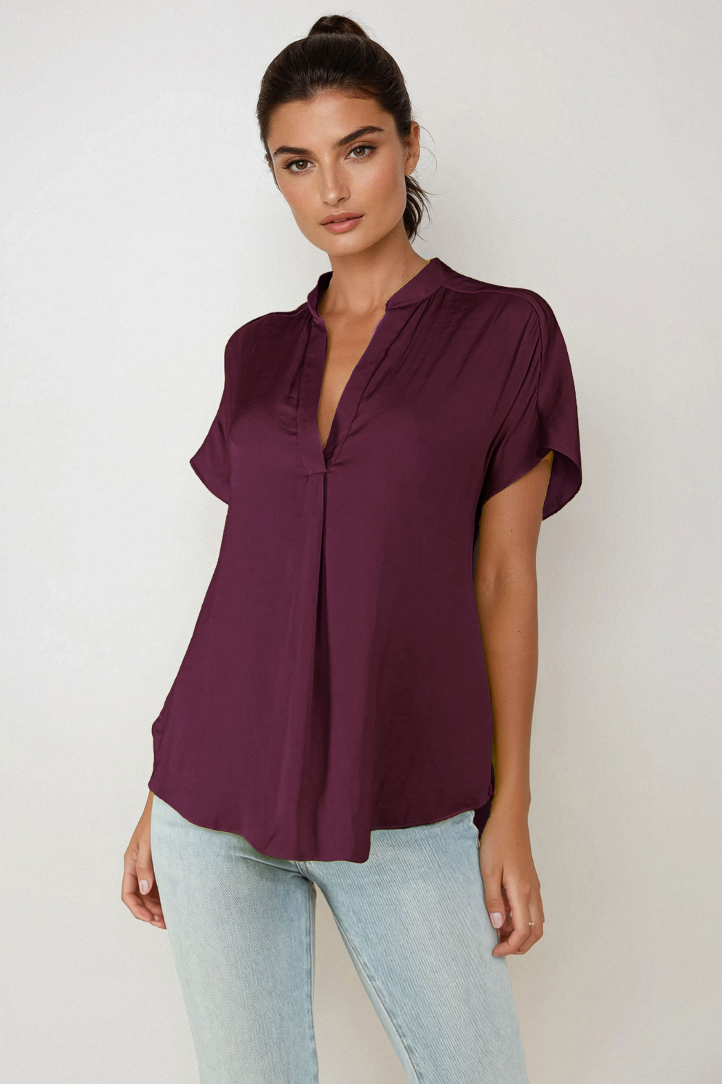 Matte Satin Blouse