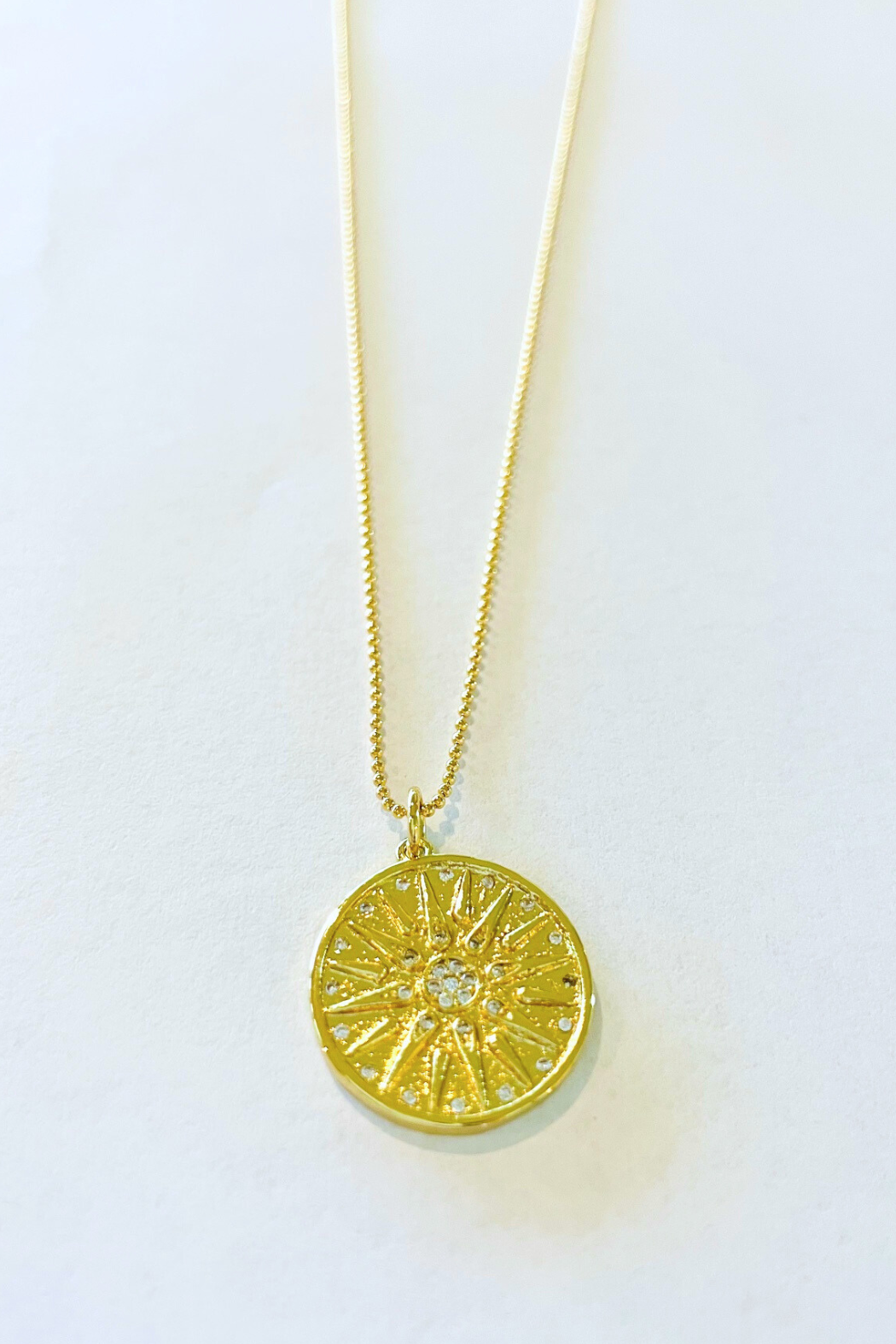 Celestial Pendant Bead Chain Necklace