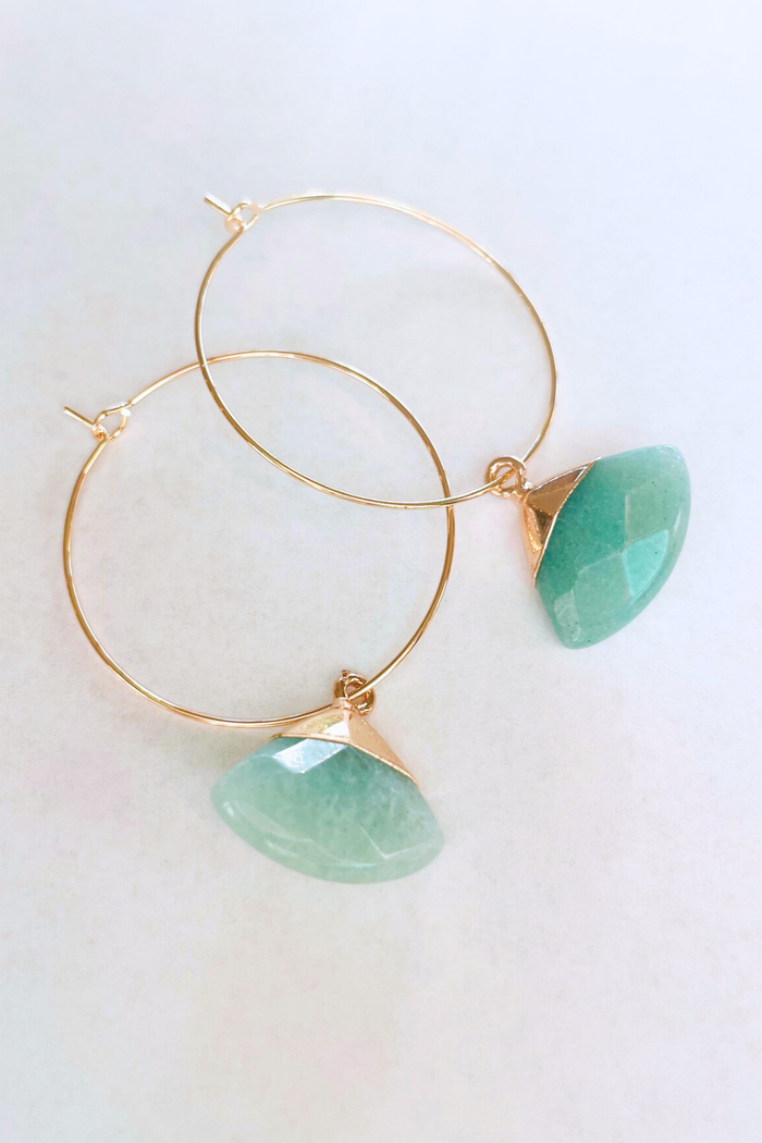 1" Mini Hoop ~ Biggest Fan Gem LG