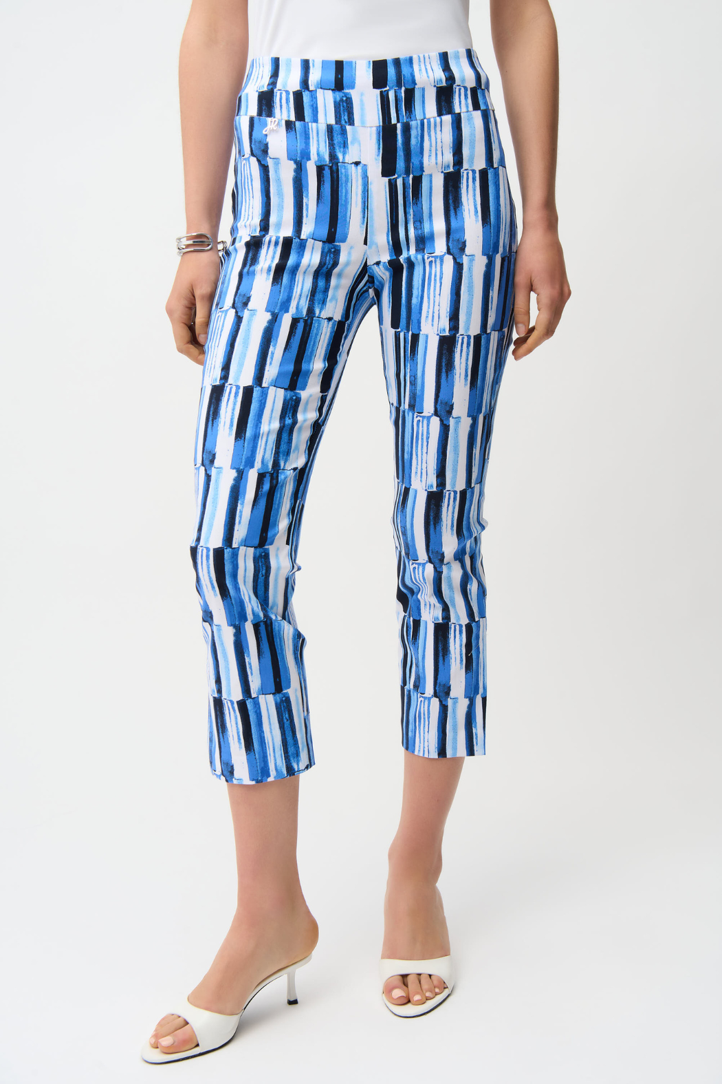 Millennium Abstract Print Crop Pull-On Pants