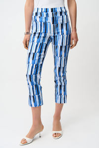 Millennium Abstract Print Crop Pull-On Pants