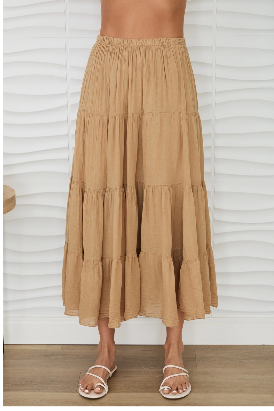 Tiered Cotton Skirt